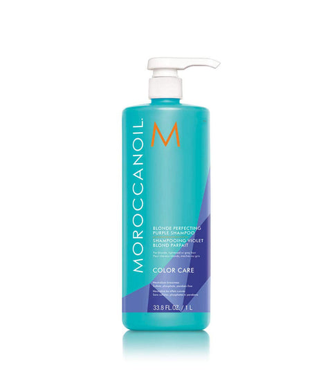 Moroccanoil Blonde Perfecting Purple Shampoo, 1L