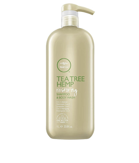Paul Mitchell Tea Tree Hemp Restoring Shampoo and Body Wash, 1L