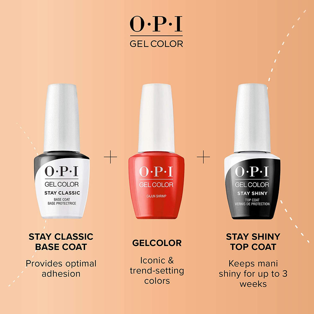 Gel Polish Opi Gel Base And Top Coat OPI GelColor Stay Shiny Top