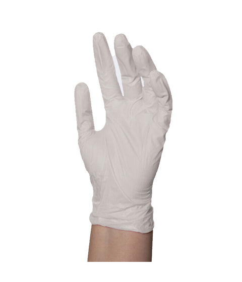 DannyCo BaBylissPRO Disposable Nitrile Gloves White, Medium