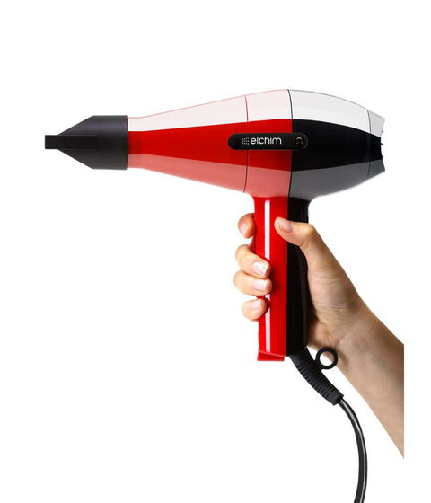 Elchim Classic 2001 High Pressure Hair Dryer, Red & Black