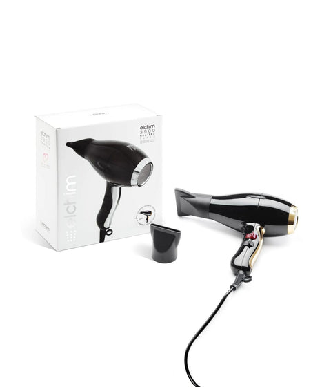 Elchim 3900 Healthy Ionic Hair Dryer, Black & Silver