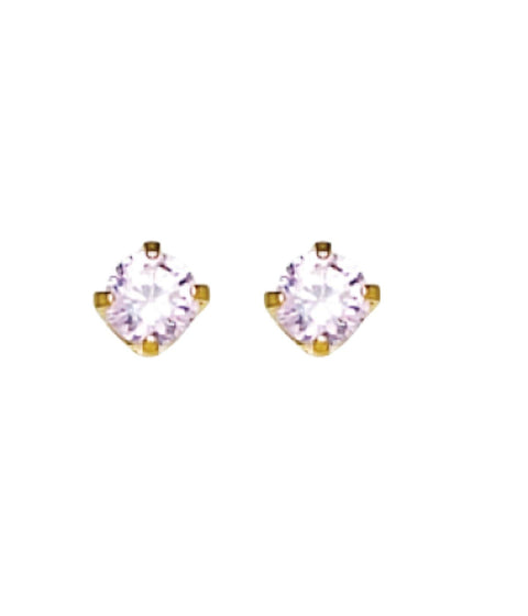 Inverness 24k GP 3mm Pink Ice CZ (39C)