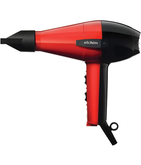 Elchim Classic 2001 High Pressure Hair Dryer, Red & Black