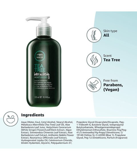 Paul Mitchell Tea Tree Hair and Body Moisturizer, 300mL