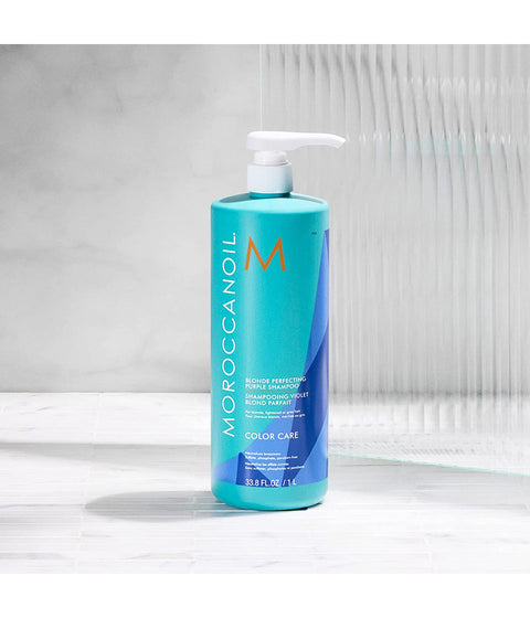 Moroccanoil Blonde Perfecting Purple Shampoo, 1L