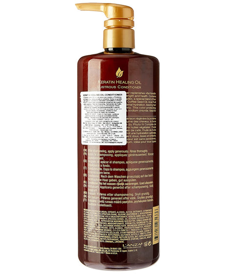 L'ANZA Keratin Healing Oil Lustrous Conditioner, 950mL