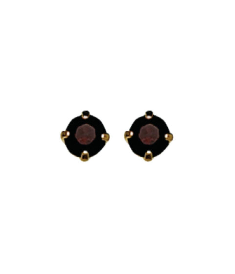 Inverness 24k GP 3mm Garnet Tiffany - Jan (81C)