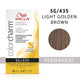 Wella ColorCharm Permanent Liquid Hair Color 5G/Light Golden Brown, 42mL