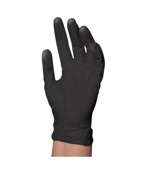 DA BP Black Disposable PF Gloves - Large (100)