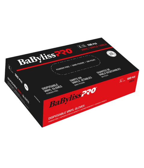 DannyCo BaBylissPRO Disposable Vinyl Gloves Large 100 per box