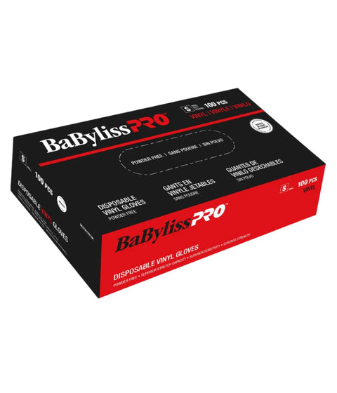 DannyCo BaBylissPRO Disposable Vinyl Gloves Small 100 per box