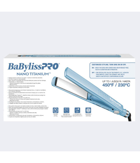 DannyCo BaBylissPRO Nano Titanium 1-1/4" Dual Ionic Flat Iron