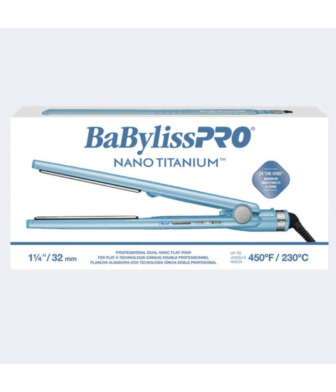 DannyCo BaBylissPRO Nano Titanium 1-1/4" Dual Ionic Flat Iron