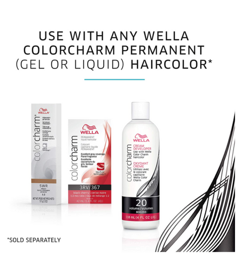 Wella ColorCharm Cream Developer 20 Volume, 946mL