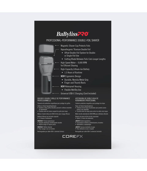 DA Core FX Double Foil Shaver