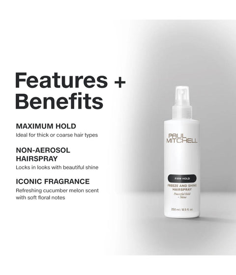 PM Freeze & Shine Hairspray 250ml(Restaged)