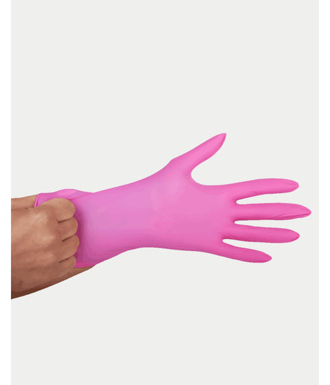 Framar Pink Paws Nitrile Gloves Medium 100/Box