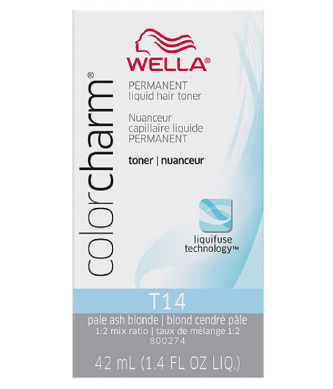 Wella ColorCharm Permanent Liquid Hair Toner T14, 42mL