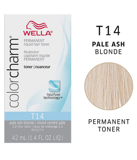 Wella ColorCharm Permanent Liquid Hair Toner T14, 42mL