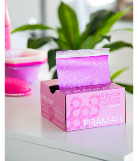 Framar 5 x 11 Magenta Pop Up Hair Foil 500 Sheets