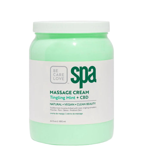 DA BCL Spa Massage Cream Tingling Mint + CBD(64oz)