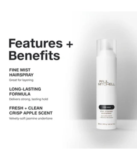 PM Stay Strong Hairspray 300ml (Restaged)