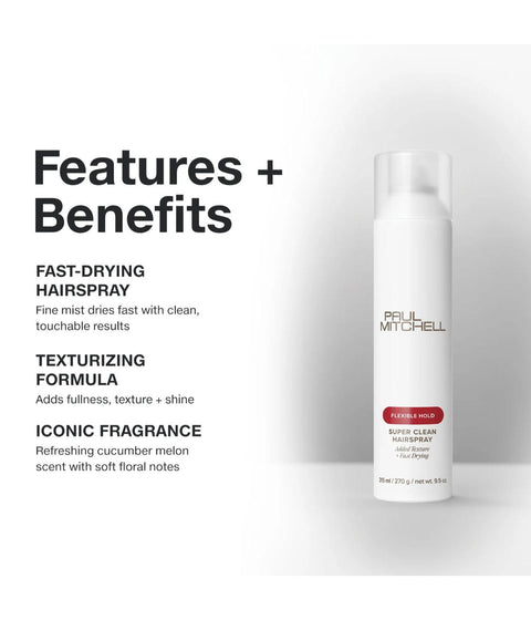 PM Super Clean Hairspray 315ml (Restaged)