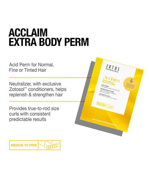 Zotos Acclaim Extra Body Acid Perm Normal/Fine/Tinted Hair
