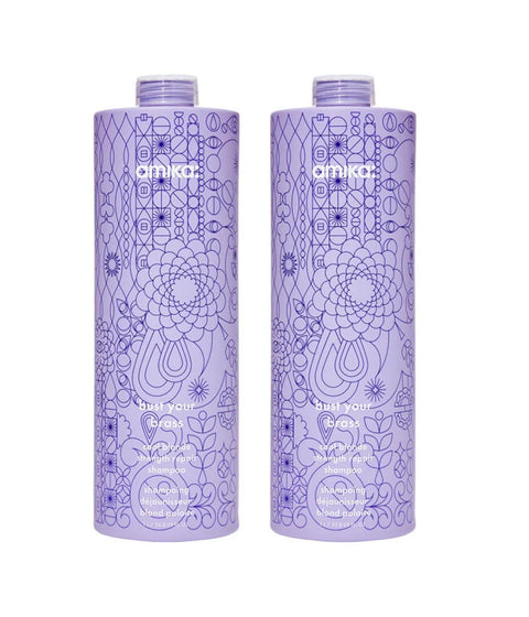 Amika Bust Your Brass Cool Blonde Repair Shampoo 1+1 50% Off