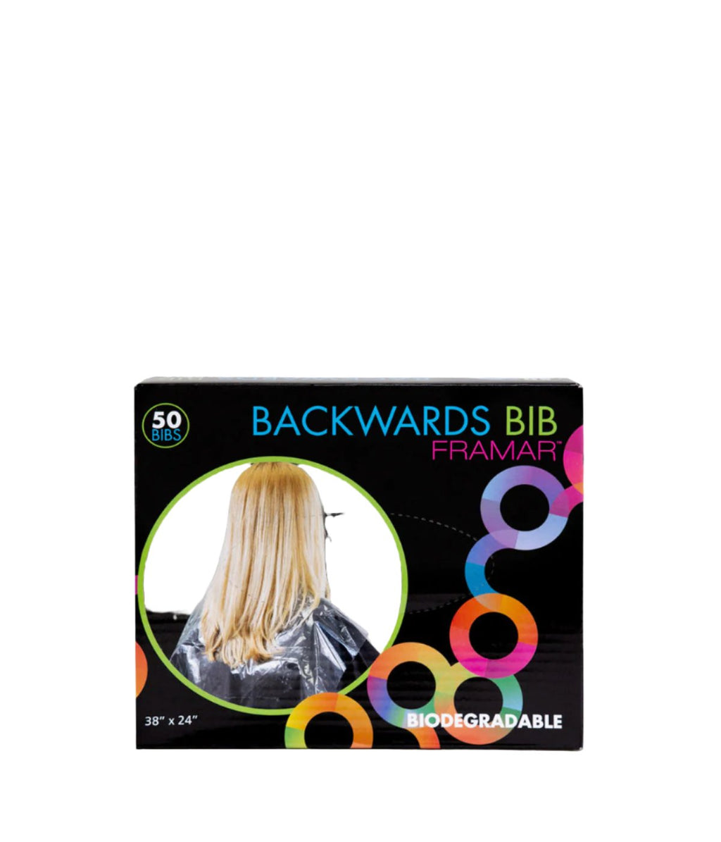 Backwards Box Framar Biodegradable Backwards Bib 50/Box – Radiant Beauty Supplies