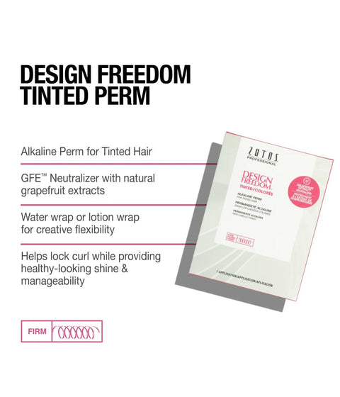 Zotos Design Freedom Tinted Alkaline Perm