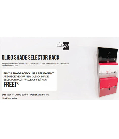 Oligo Calura Buy 24 Shades Receive a Free Shade Selector Rack