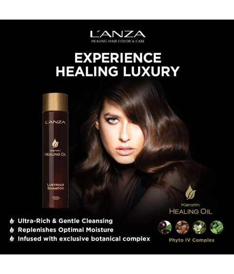 L'ANZA Keratin Healing Oil Lustrous Shampoo, 950mL