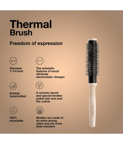 Elchim Thermal Round Hair Brush, 1.25"