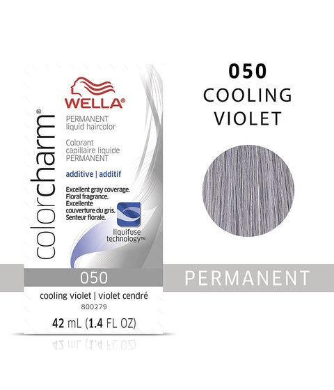 Wella ColorCharm Permanent Liquid Hair Color 050/Cooling Violet Additi