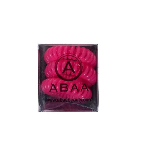 ABAA  Hair Ring ( Set of 3 ) Pink