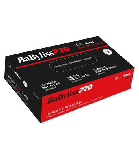 DannyCo BaBylissPRO Disposable Vinyl Gloves Medium 100 per box