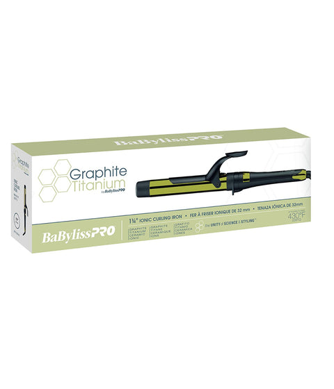 DannyCo BaBylissPRO Graphite Titanium Ionic Curling Iron, 3/4