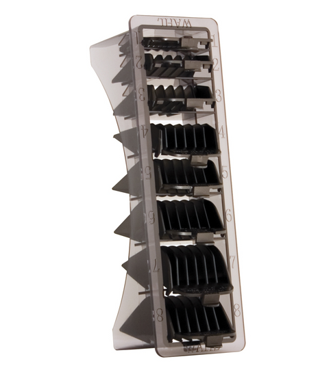 wahl pro black cutting guides in organizer