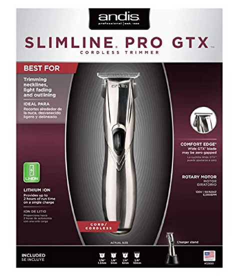 Andis Slimline Pro GTX Cordless Trimmer, Chrome AN32690