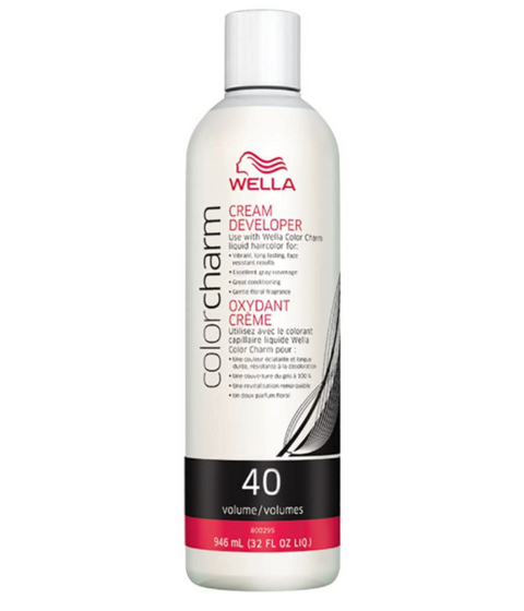 Wella ColorCharm Cream Developer 40 Volume, 946mL