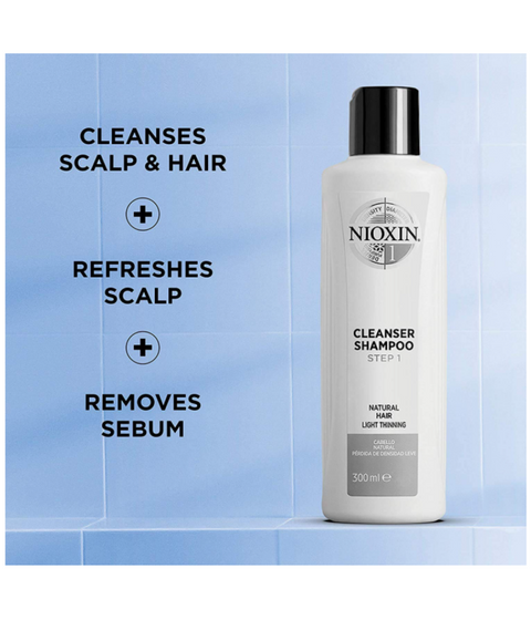 Nioxin Cleanser Shampoo System 1, 300mL