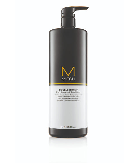 Paul Mitchell MITCH Double Hitter Shampoo and Conditioner, 1L