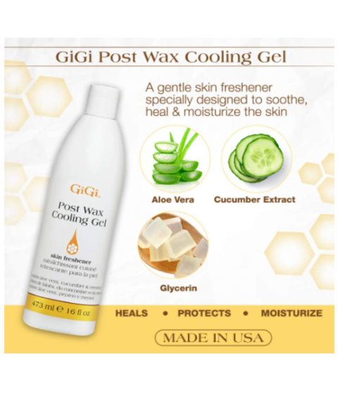 GiGi Post Wax Cooling Gel, 16oz