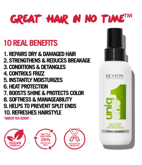 Revlon UniqONE Green Tea Hair Treatment, 150mL