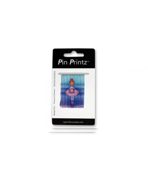Flair 2" Bobby Pin Printz - Prima Ballerina (16 pins/card)